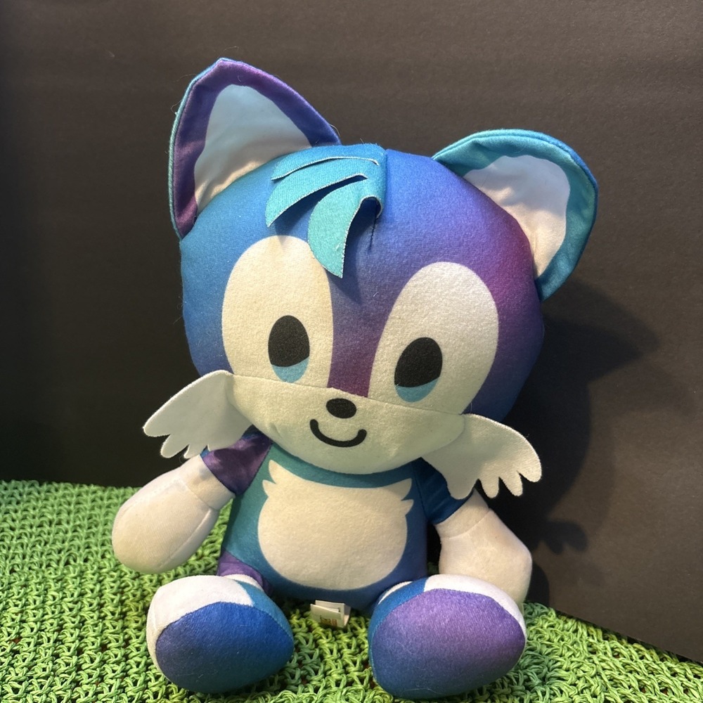 Tails From Sonic The Hedgehog 9 Inch Plush Toy, Gradient, Blue And Purple